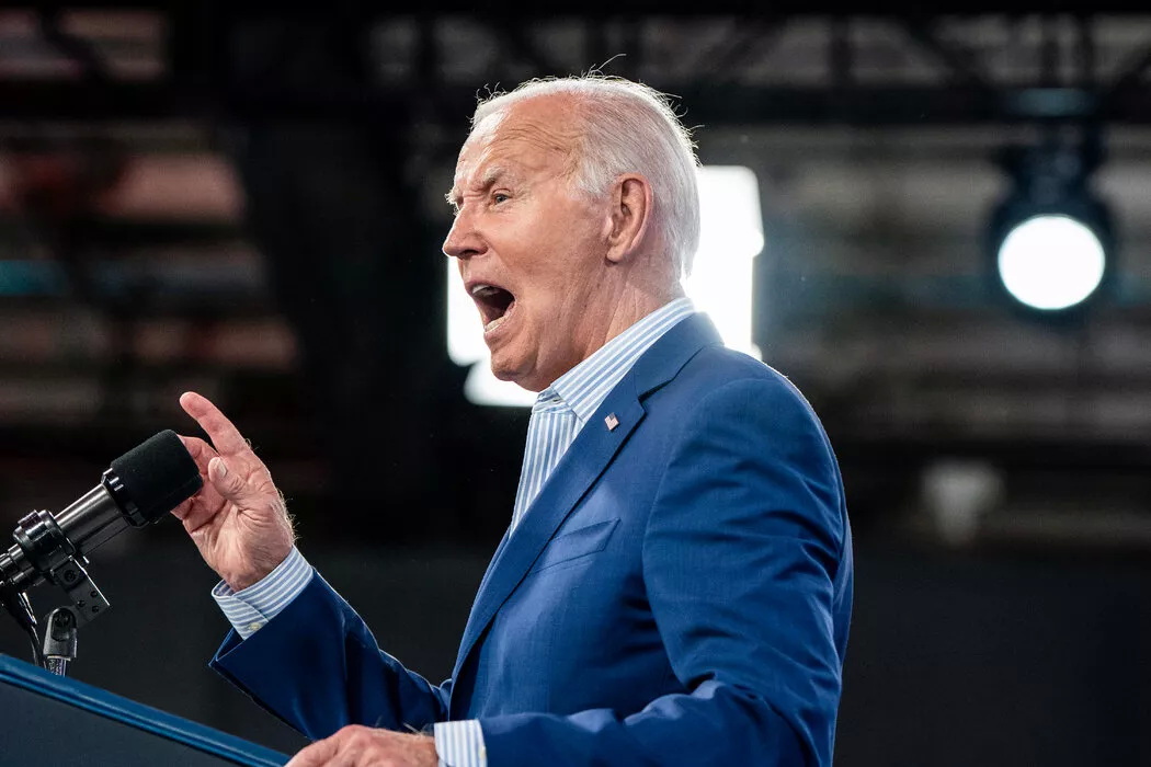 拜登在北卡罗来纳州发表竞选演说时显得犀利而充满活力